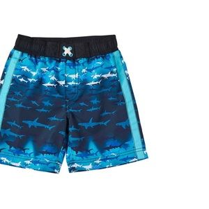 IXtreme Boy’s Swim Trunks in blue shark pattern| Size: 2T